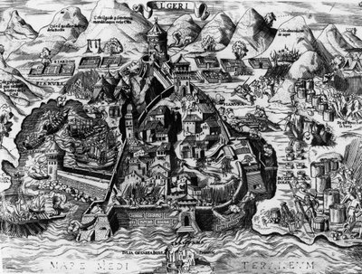 The Spanish Attempt to Capture Algiers, 1541 by Spanish School
